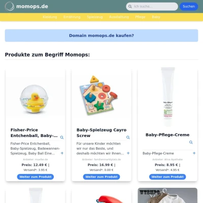 Screenshot momops.de