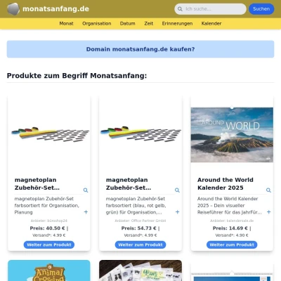 Screenshot monatsanfang.de