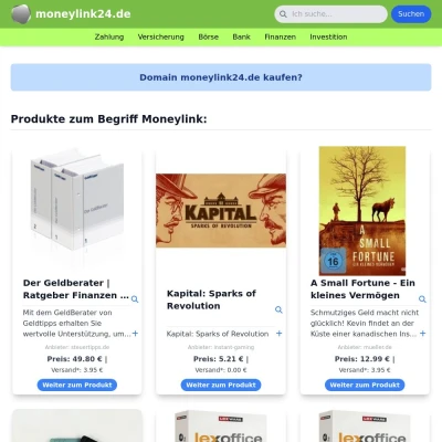 Screenshot moneylink24.de