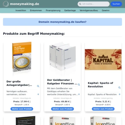 Screenshot moneymaking.de