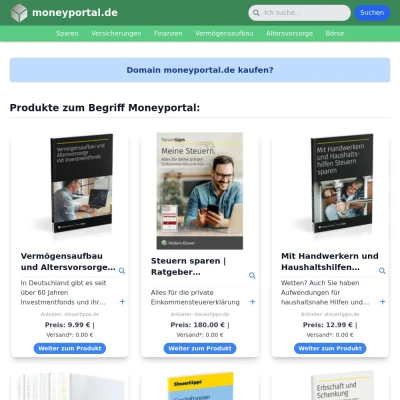 Screenshot moneyportal.de