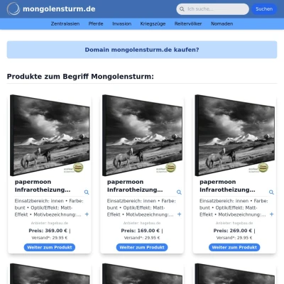Screenshot mongolensturm.de