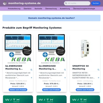 Screenshot monitoring-systeme.de