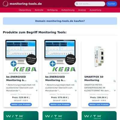 Screenshot monitoring-tools.de