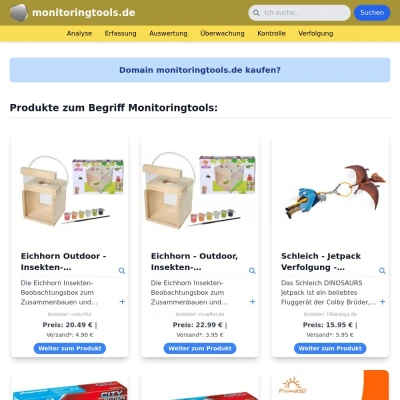 Screenshot monitoringtools.de