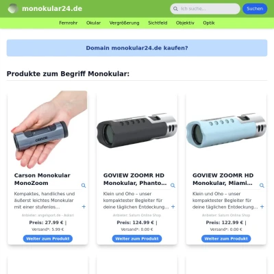 Screenshot monokular24.de