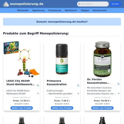 Screenshot monopolisierung.de