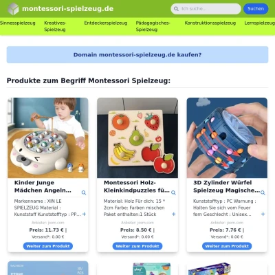 Screenshot montessori-spielzeug.de