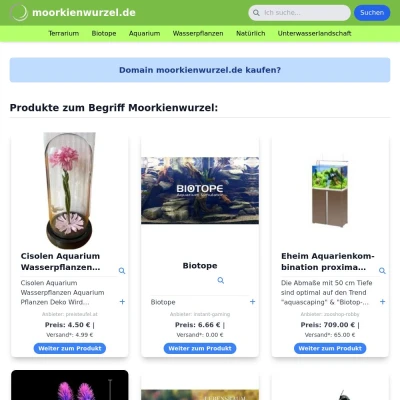 Screenshot moorkienwurzel.de