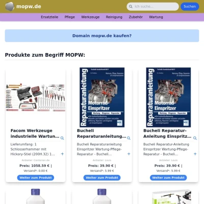 Screenshot mopw.de