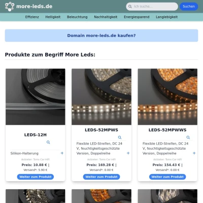 Screenshot more-leds.de