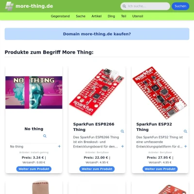 Screenshot more-thing.de