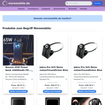 Screenshot moremobile.de