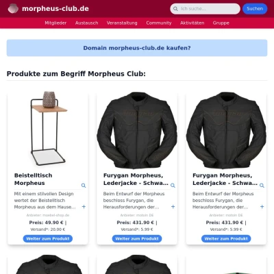 Screenshot morpheus-club.de