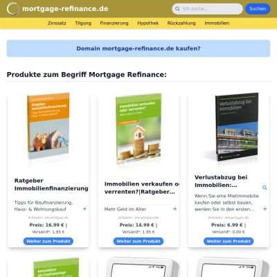 Screenshot mortgage-refinance.de