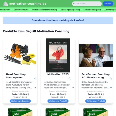 Screenshot motivation-coaching.de