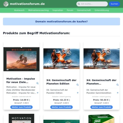 Screenshot motivationsforum.de