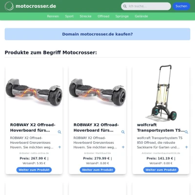 Screenshot motocrosser.de