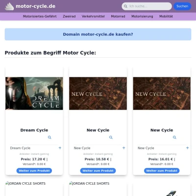 Screenshot motor-cycle.de