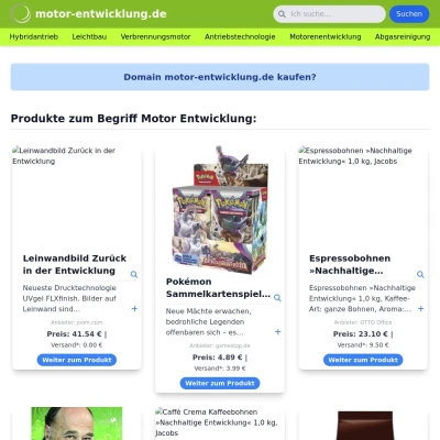 Screenshot motor-entwicklung.de