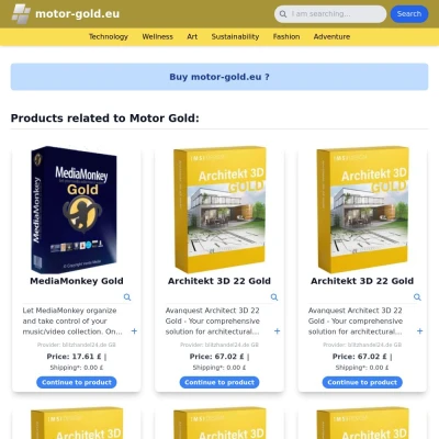 Screenshot motor-gold.eu