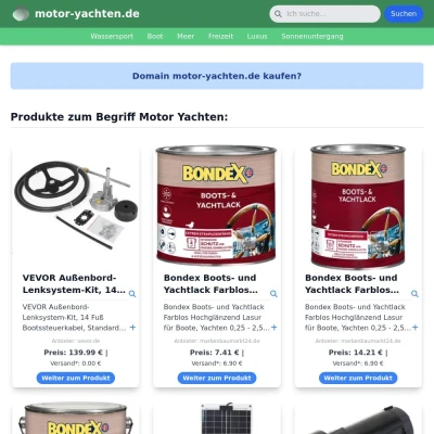 Screenshot motor-yachten.de