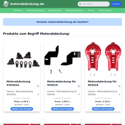 Screenshot motorabdeckung.de