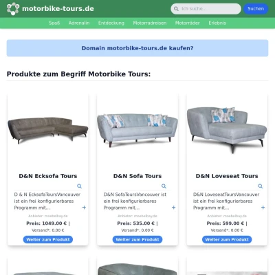 Screenshot motorbike-tours.de