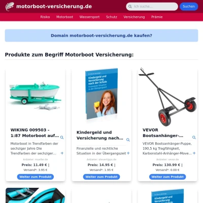 Screenshot motorboot-versicherung.de