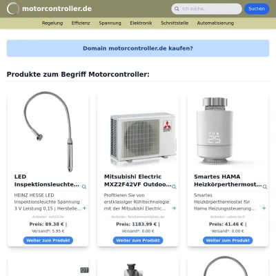 Screenshot motorcontroller.de