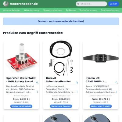 Screenshot motorencoder.de