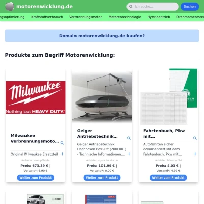 Screenshot motorenwicklung.de