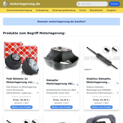 Screenshot motorlagerung.de