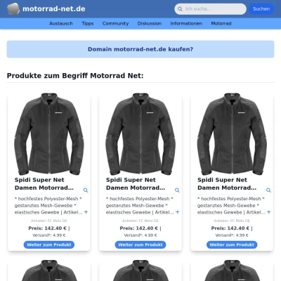 Screenshot motorrad-net.de