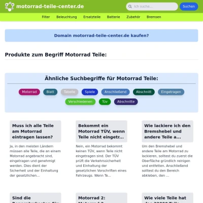 Screenshot motorrad-teile-center.de