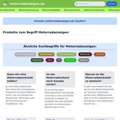 Screenshot motorradanzeigen.de