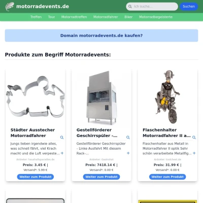 Screenshot motorradevents.de