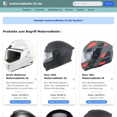 Screenshot motorradhelm-24.de