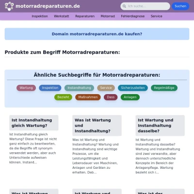 Screenshot motorradreparaturen.de