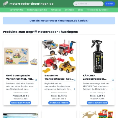 Screenshot motorraeder-thueringen.de