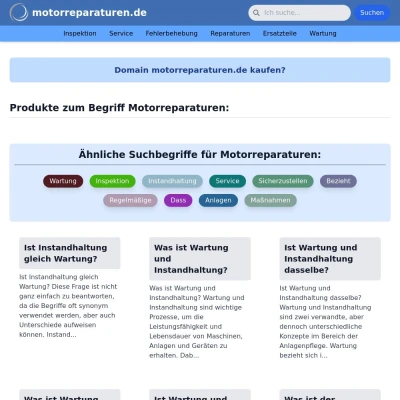 Screenshot motorreparaturen.de