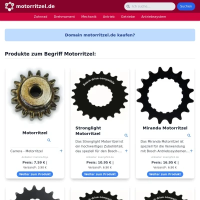 Screenshot motorritzel.de