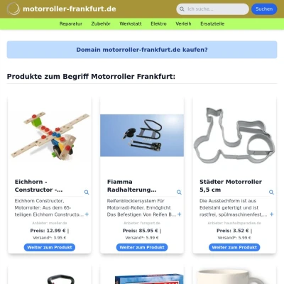 Screenshot motorroller-frankfurt.de
