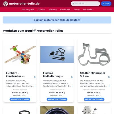 Screenshot motorroller-teile.de