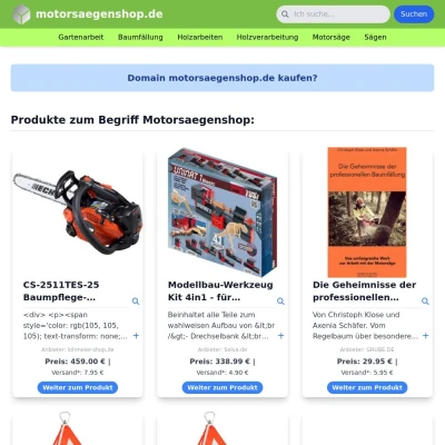 Screenshot motorsaegenshop.de