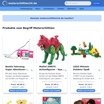 Screenshot motorschlitten24.de