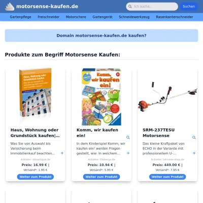 Screenshot motorsense-kaufen.de
