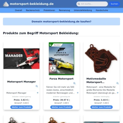 Screenshot motorsport-bekleidung.de