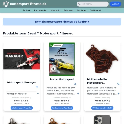 Screenshot motorsport-fitness.de