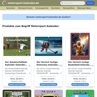 Screenshot motorsport-kalender.de